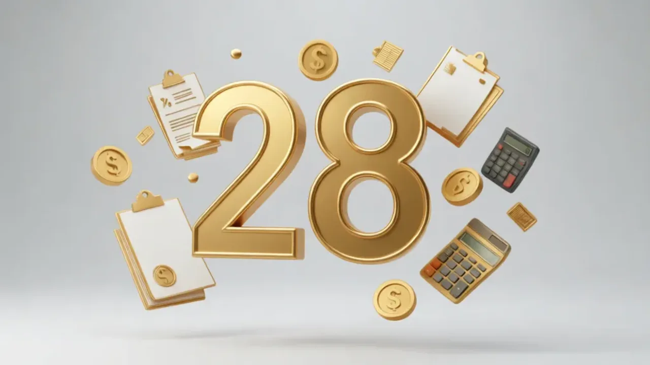 28 zł brutto ile to netto? Kalkulator i wyliczenia dla umów 2026 Kalkulator wynagrodzeń wyświetlający wynik 28 zł brutto ile to netto na ekranie urządzenia.