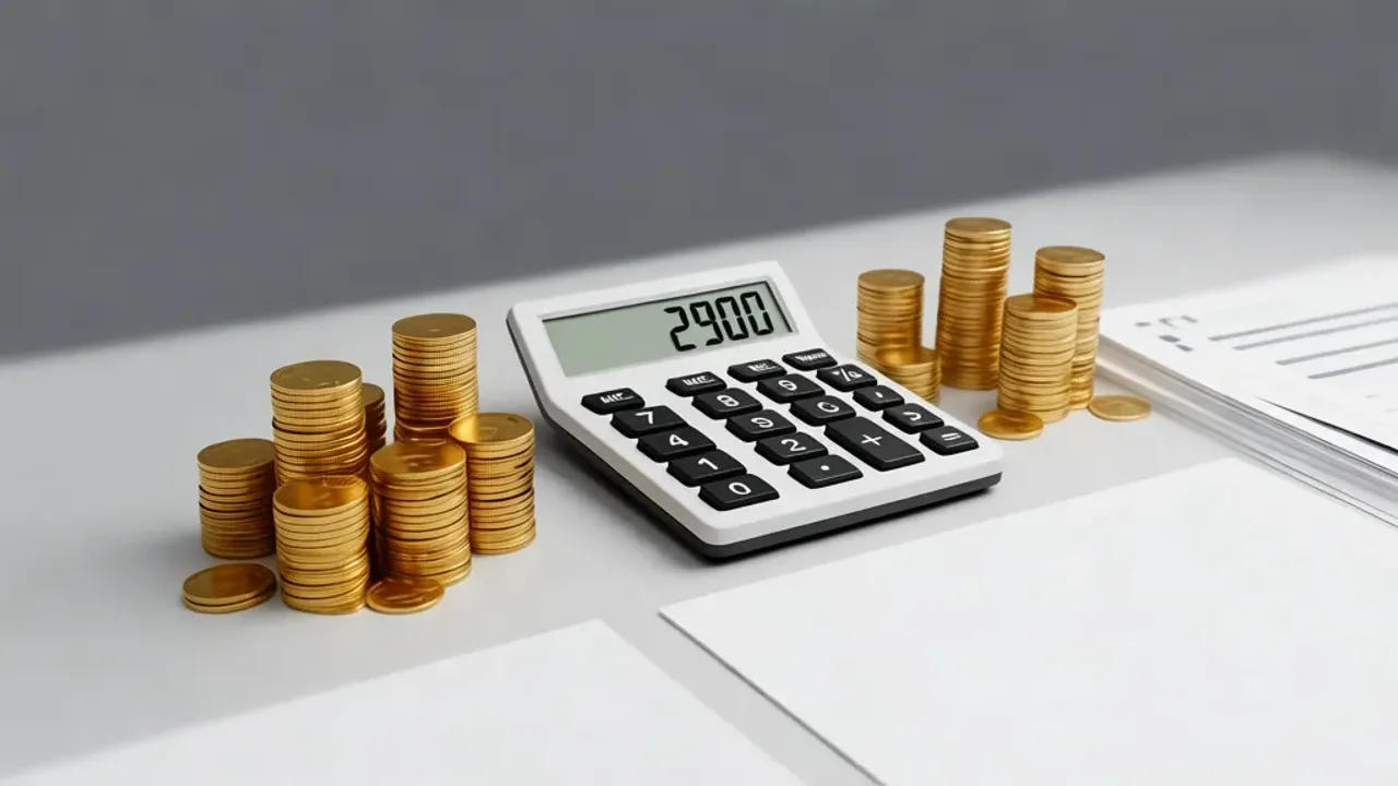 2900 brutto ile to netto? Sprawdź wyliczenia i koszt pracodawcy Kalkulator z wynikiem 2900 brutto ile to netto na biurku z dokumentami finansowymi.