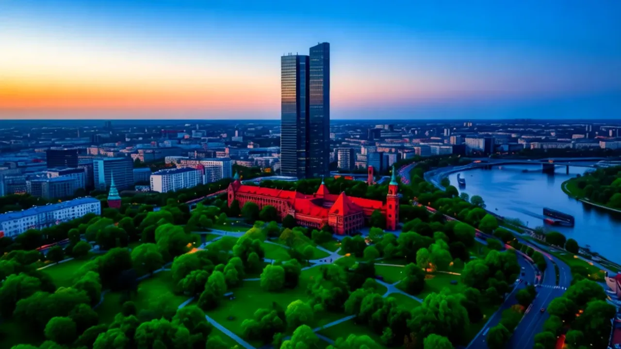 Ciekawostki o Warszawie: fakty o stolicy, które musisz znać Panorama Warszawy łącząca zabytki i wieżowce – ciekawostki o Warszawie.