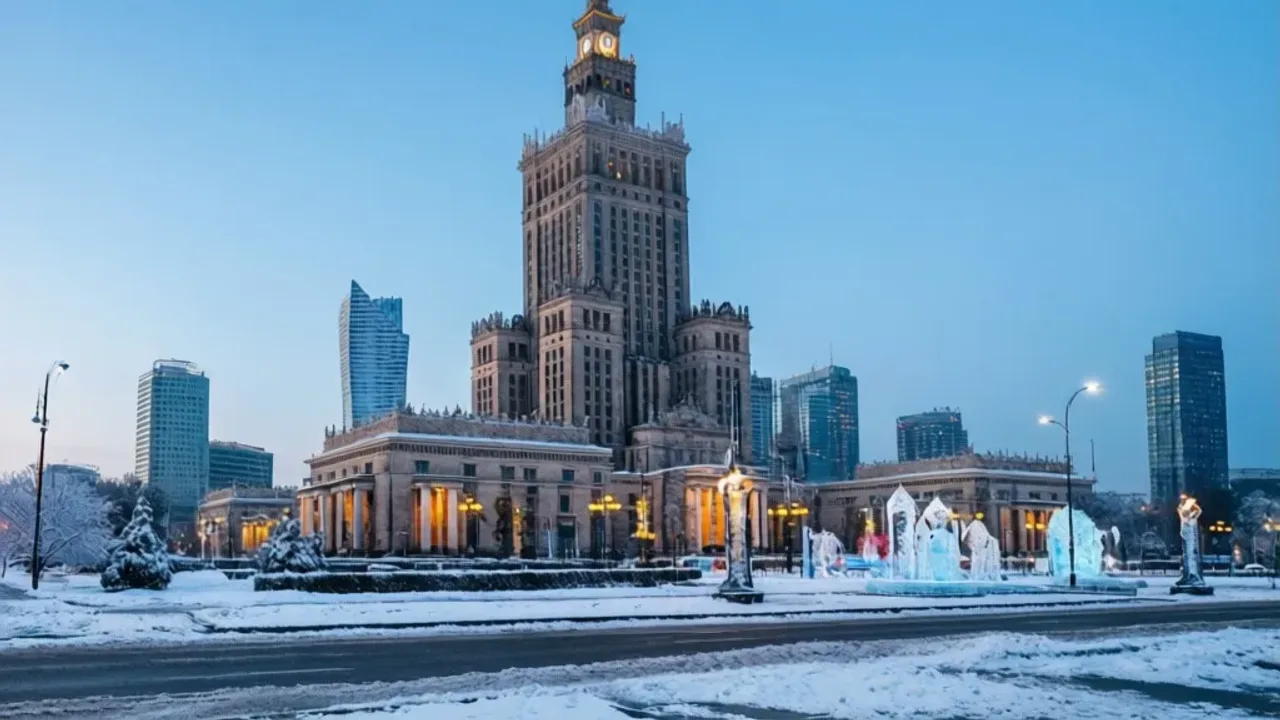 Ferie warszawa 2026: terminy, ferie zimowe i edukacyjny program zajęć Zimowe lodowisko przy Pałacu Kultury i Nauki w Warszawie podczas ferie warszawa 2026.