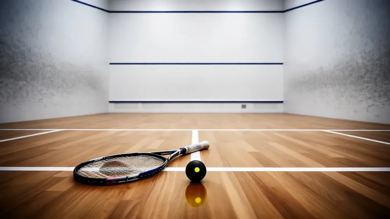 Jak grać w squash: poznaj podstawowe zasady gry w squasha i squash – zasady Profesjonalna rakieta i piłka na korcie do squasha – sprawdź jak grać w squash.