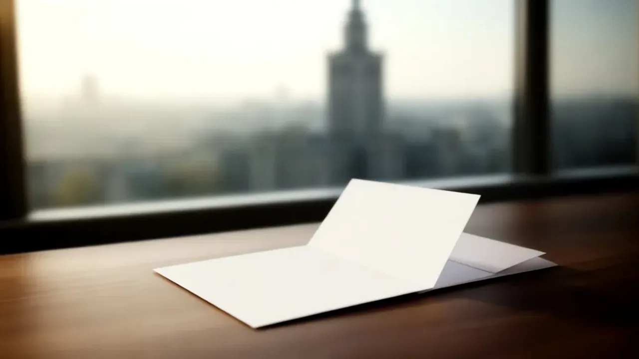 List do więzienia do chłopaka: jak napisać list i wysłać korespondencję Odręczny list do więzienia do chłopaka leżący na drewnianym stole z widokiem na panoramę Warszawy w tle.