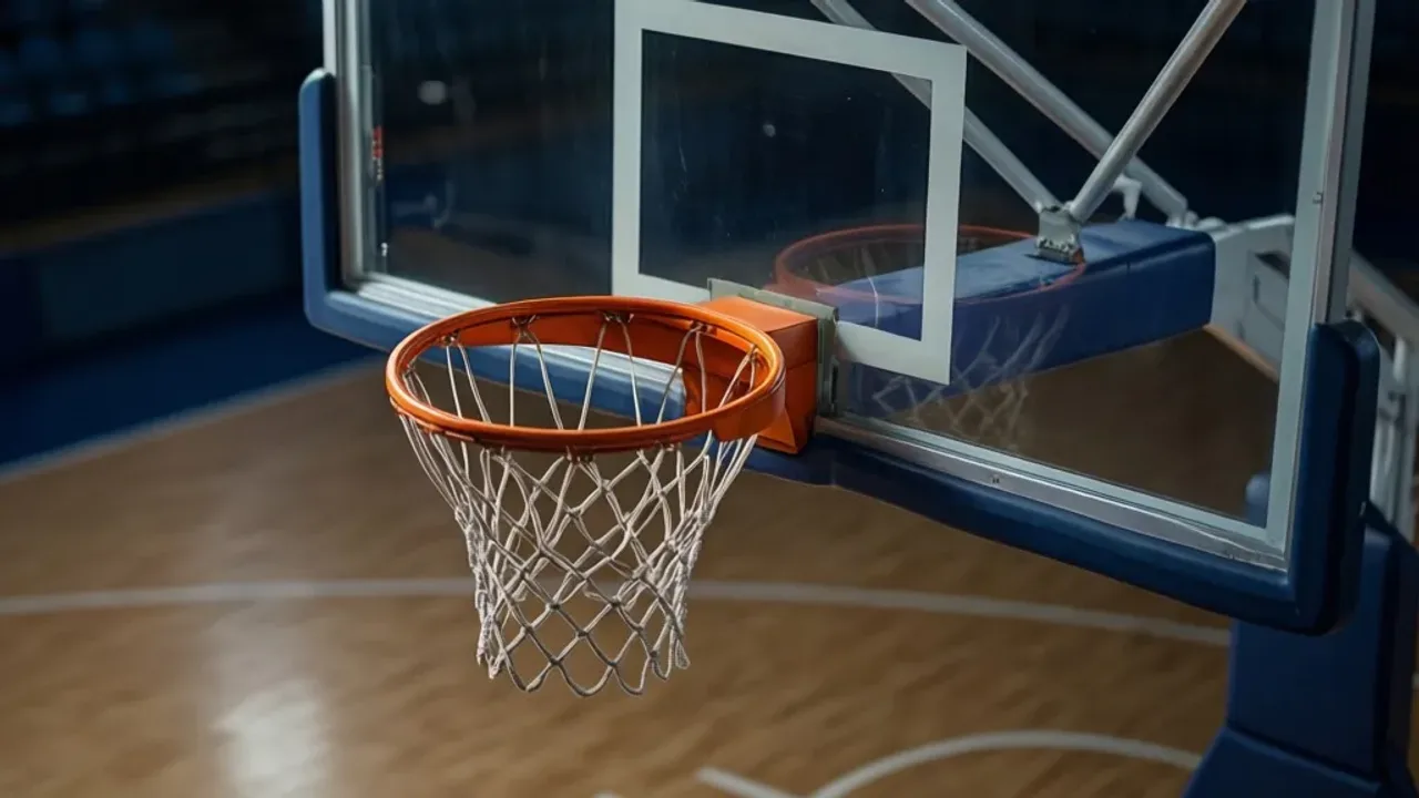 Na jakiej wysokości jest kosz w NBA? Oficjalne wymiary i standardy Profesjonalna obręcz do koszykówki w nowoczesnej hali sportowej ukazująca, na jakiej wysokości jest kosz w NBA.
