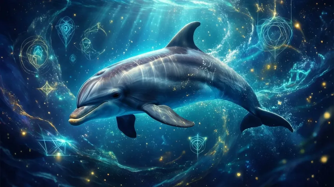 Sennik delfin: co oznacza sen o delfinie? Praktyczna interpretacja snów Metaforyczna ilustracja delfina w sennik delfin, symbolizująca intuicję i mądrość w marzeniach sennych.