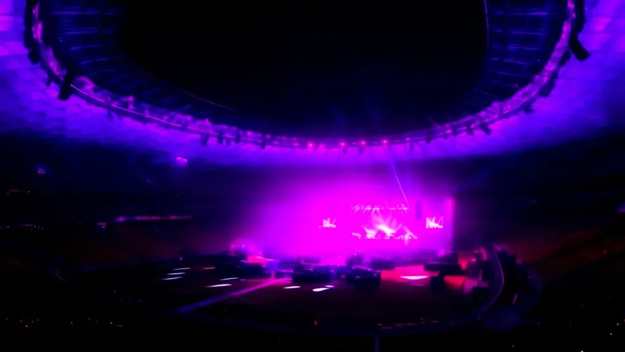 Taylor Swift Warszawa: The Eras Tour na PGE Narodowy – koncert 2024 Widok na pusty stadion PGE Narodowy przygotowany na koncert Taylor Swift Warszawa w ramach trasy The Eras Tour.