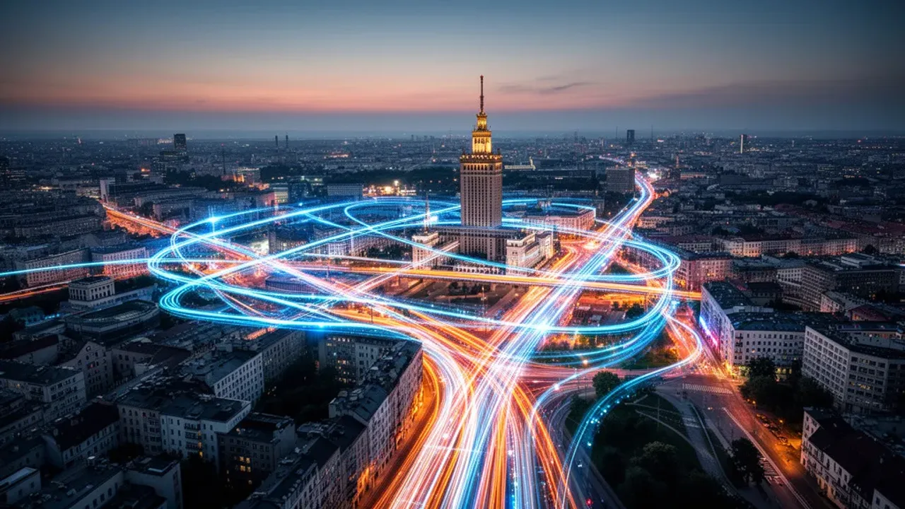 Trasa warszawa: jak wyznacz trasę, dojazd i trasy w Google Warszawa Nowoczesna infrastruktura miejska i trasa warszawa w otoczeniu charakterystycznej architektury stolicy.